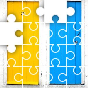 microsoft jigsaw puzzle - doors